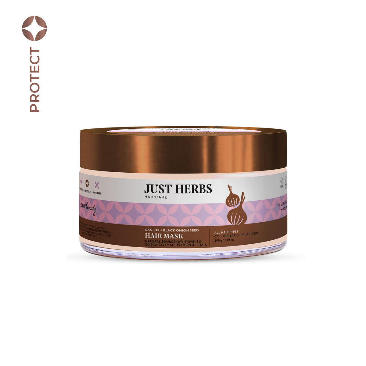 JUST HERBS Castor & Black Onion Seed Hair Mask