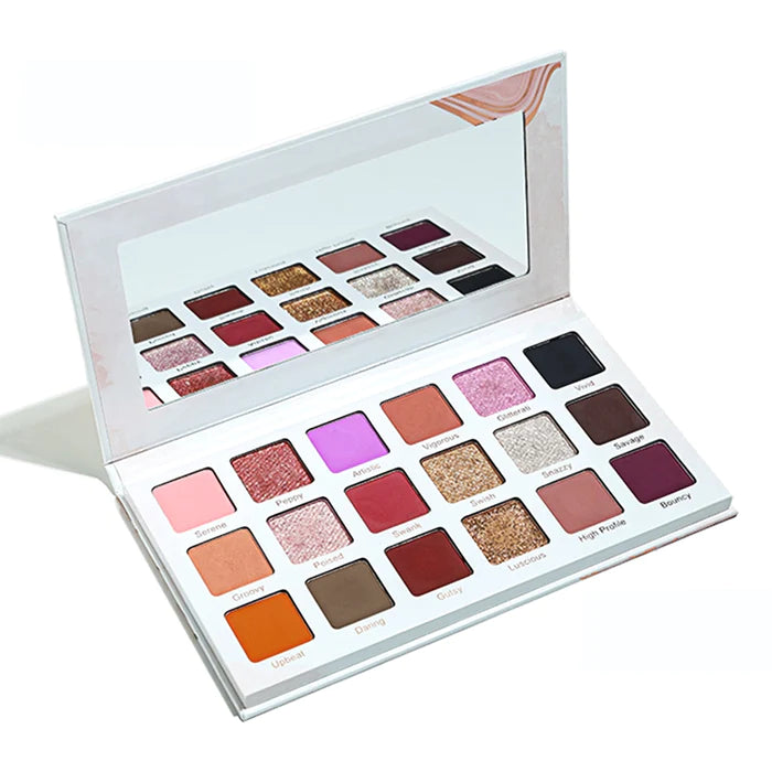 Praush The Showstopper Eyeshadow Palette With 18 Pigmented Shades & No Fallout