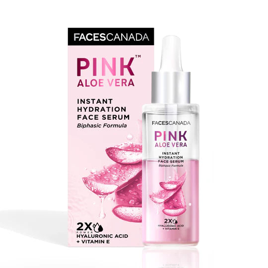 facescanada Pink Aloe Vera Instant Hydration Face Serum Unique Formulation for Healthy, Hydrated Skin