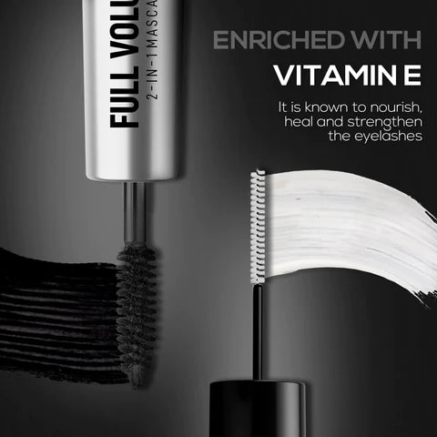 RENEE Full Volume 2-In-1 Mascara With Primer, 10ml