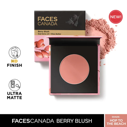 Facescanada Berry Blush Lightweight ultra-matte blushes