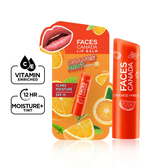 Facescanada Vitamin C Lip Balm Instantly Luscious Lips with SPF & Vitamins