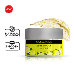 faces canada Lemon & Walnut Lip Scrub For Smooth, Glowing, Healthy Lips