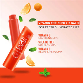 Facescanada Vitamin C Lip Balm Instantly Luscious Lips with SPF & Vitamins