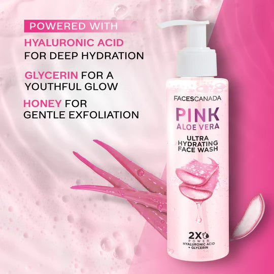 Facescanada Pink Aloe Vera Ultra Hydrating Face Wash The Power of Gentle Cleansing