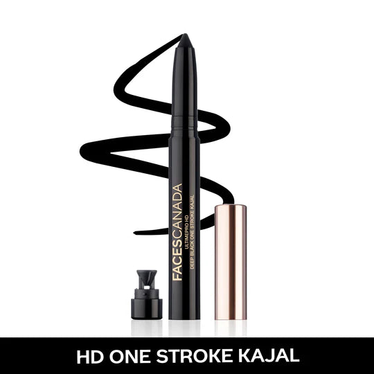 Facescanada Ultime Pro HD Deep Black One Stroke Kajal 10-hour long-stay, intense kajal