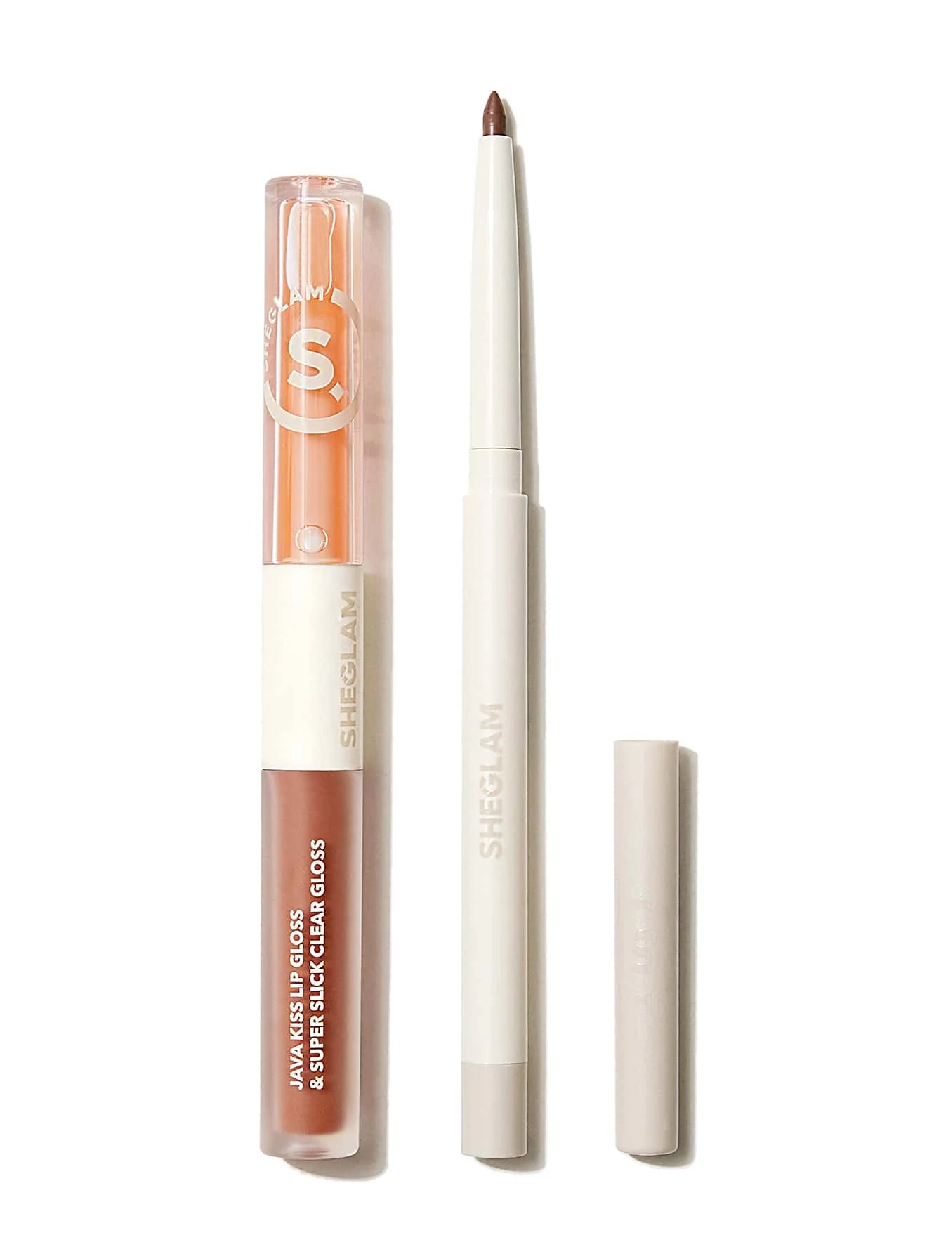 SHEGLAM SOFT 90'S GLAM LIP LINER AND LIP DUO SET-POUTY NUDE LIP SET