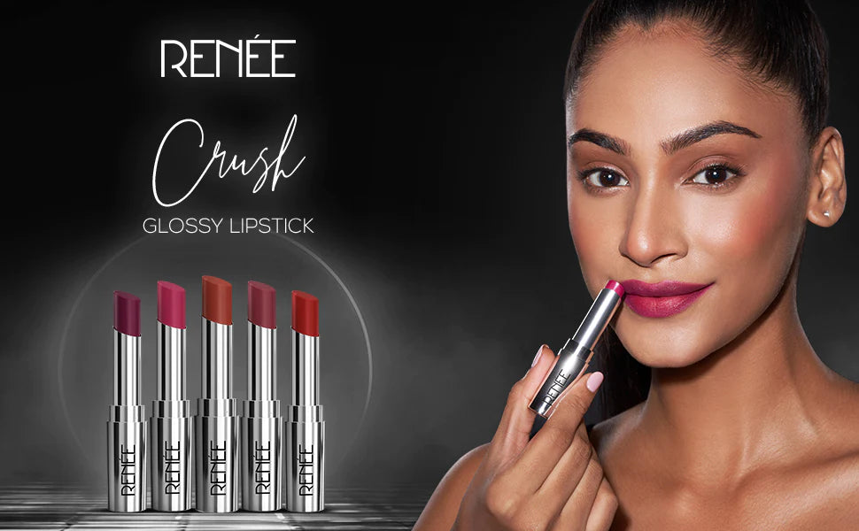 RENEE Crush Glossy Lipstick, 4gm