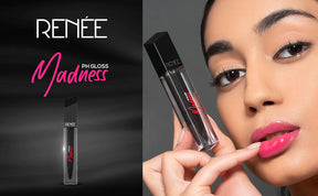 RENEE Madness PH Lip Gloss, 4.5ml | Black Lip Gloss Pink Pay Off