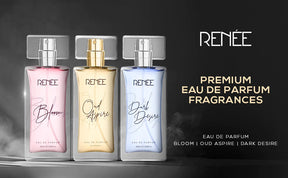 RENEE Eau De Parfum Premium Fragrance Set - Bloom, Dark Desire & OUD Aspire, 50ml Each