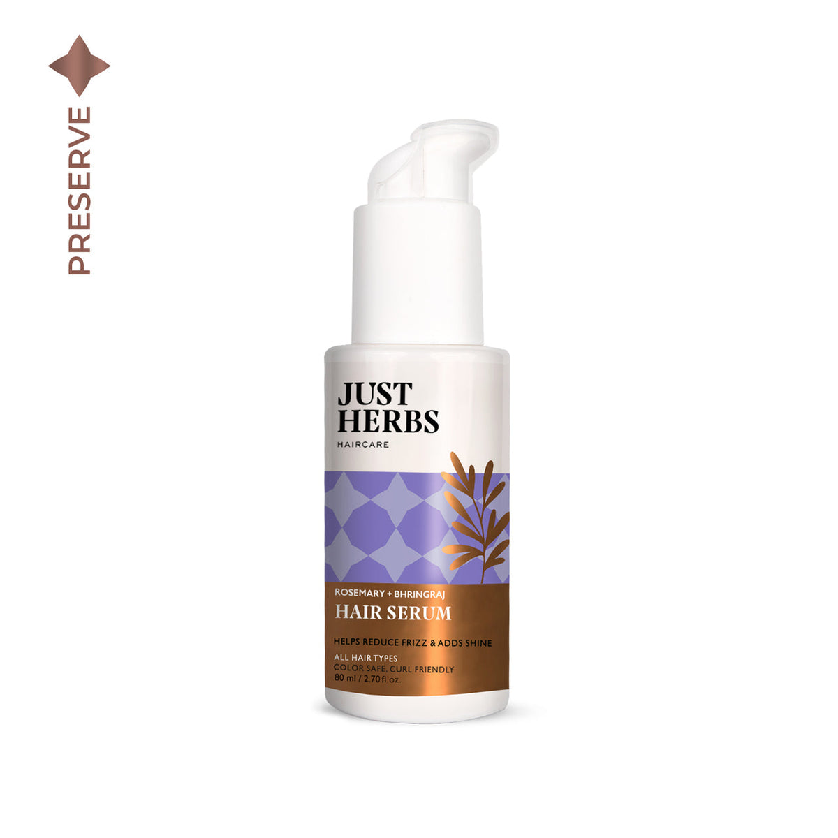 JUST HERBS Hair Serum with Rosemary and Bhringraj