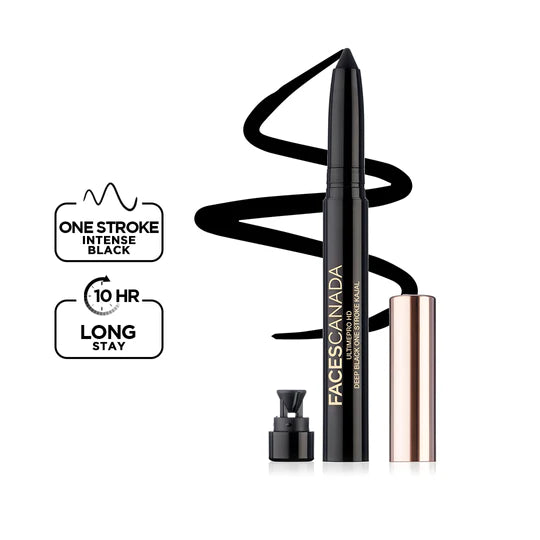 Facescanada Ultime Pro HD Deep Black One Stroke Kajal 10-hour long-stay, intense kajal