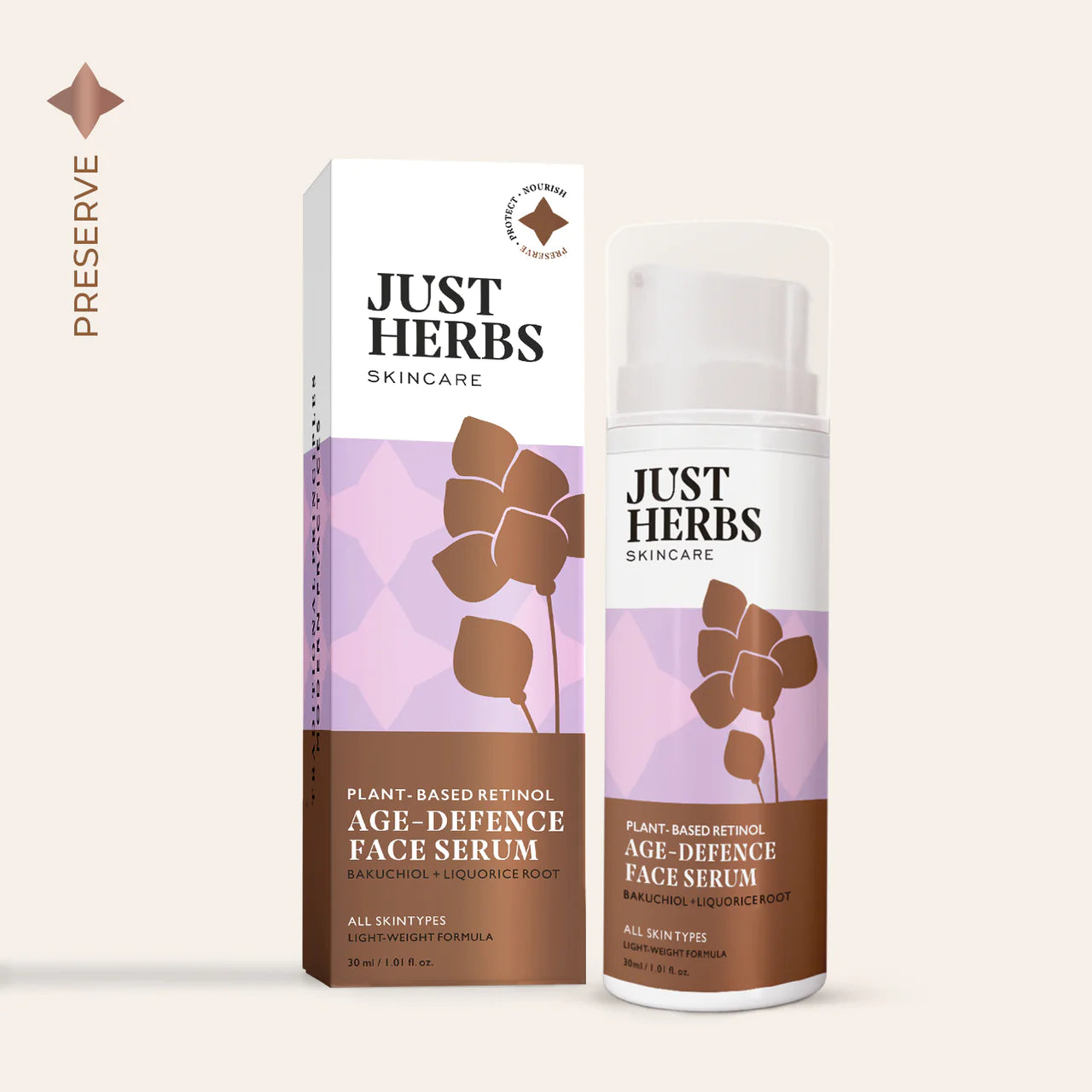 Just Herbs Age-defence Serum - Plant-based Retinol