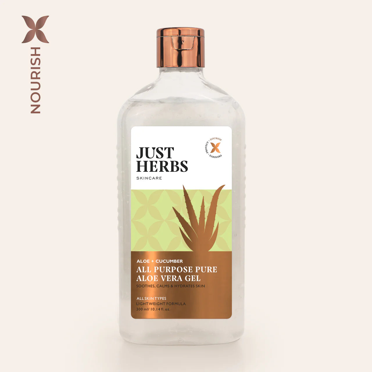 Just Herb All Purpose Pure Aloe Vera Gel with Aloe & Cucumber