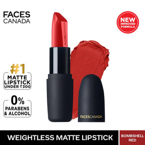 faces canada Weightless Matte Finish Lipstick Hydrated lightweight matte