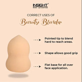 Insight BEAUTY BLENDER SPONGE APPLICATOR-BEIGE (1 PCS)