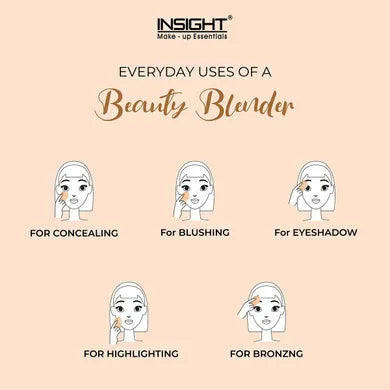 Insight BEAUTY BLENDER SPONGE APPLICATOR-BEIGE (1 PCS)