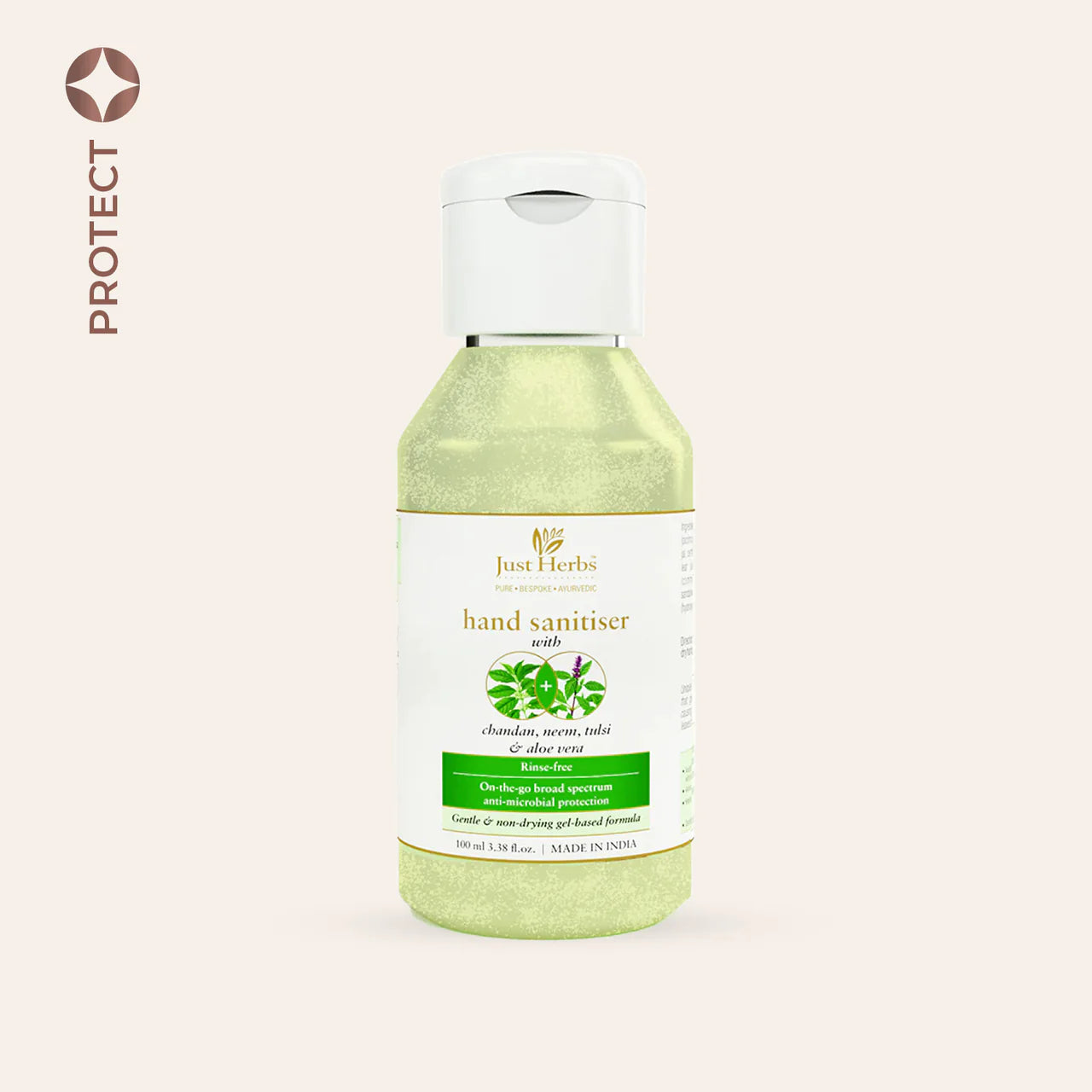 Just Herbs Just Herbs Hand Sanitiser - Chandan, Neem, Tulsi & Aloe Vera