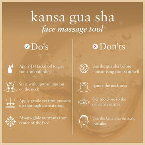 Just Herbs Kansa Gua Sha Face Massage Tool