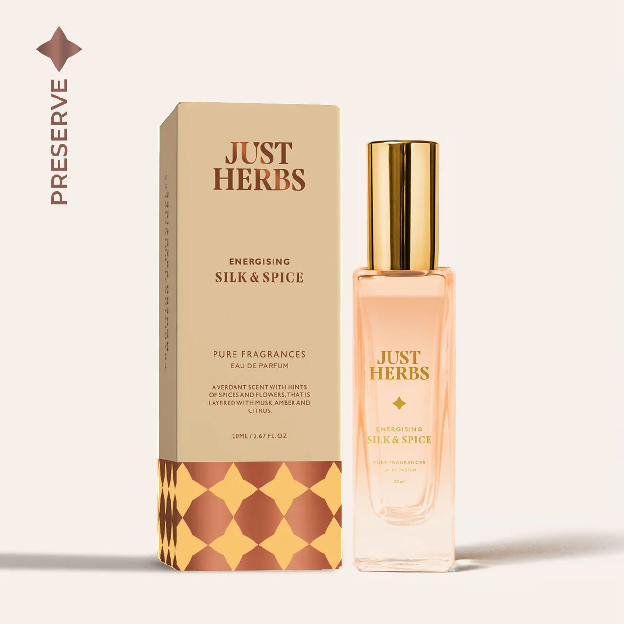 Just Herbs Energising Silk and Spice  Perfum 20 ml