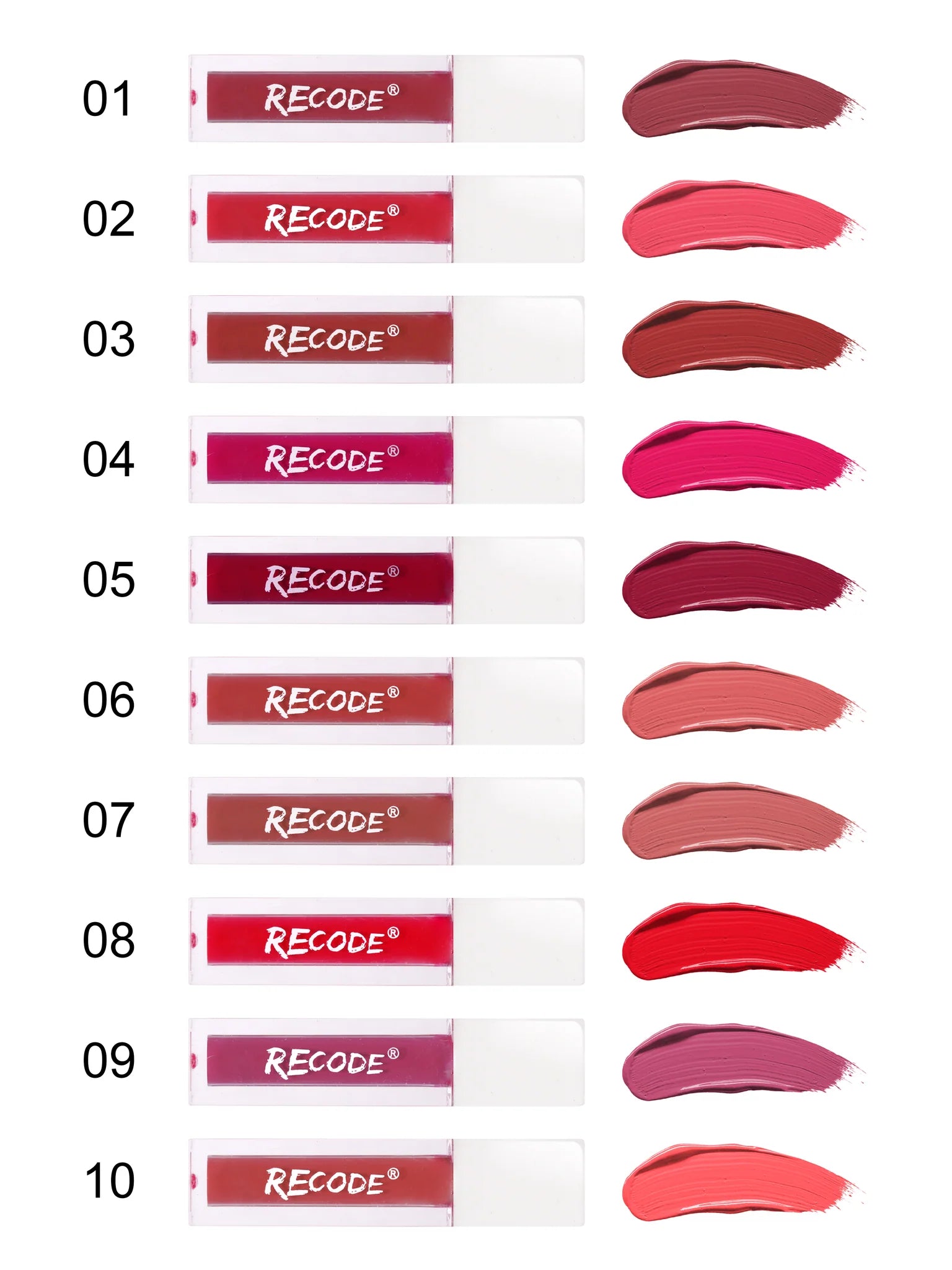 Recode Silky Matte Lipstick- 15ml (1.50ml x 10)