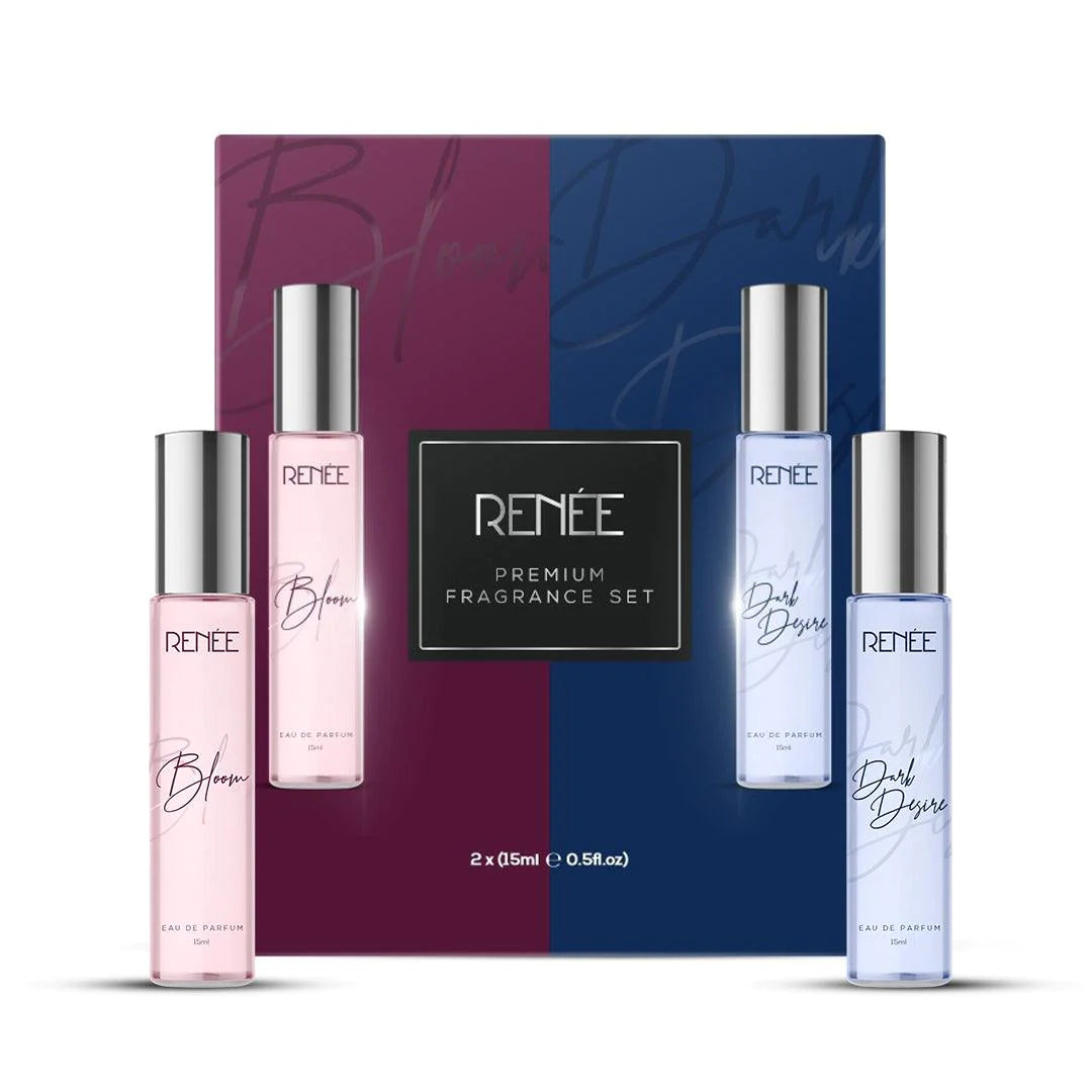 RENEE Eau De Parfum Premium Fragrance Set - Bloom & Dark Desire 15ml Each