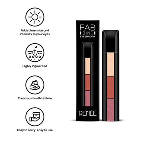 RENEE Fab 3 In 1 Eyeshadow 4.5gm