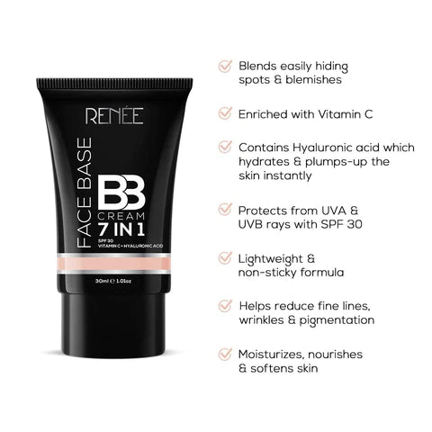 RENEE Face Base 7 In 1 BB Cream With SPF