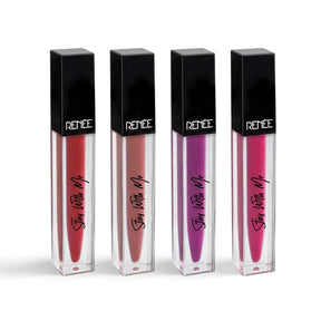 RENEE Stay With Me Matte Liquid Lipsticks Combo Of 4, 5ml Each