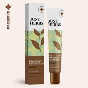 Just Herbs Nourishing Under Eye Gel with Green Tea and Carrot Seed