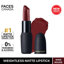 faces canada Weightless Matte Finish Lipstick Hydrated lightweight matte